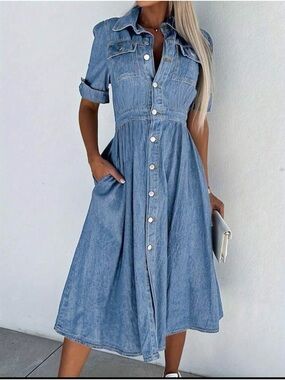 Cute Lot of 3 size large dresses and one pant!  Take a look at photos!